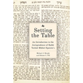 Setting the Table: An Introduction to the Jurisprudence of Rabbi Yechiel Mikhel Epstein's Arukh Hashulhan - Paperback