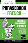 English-French phrasebook and 1500-word dictionary - Paperback