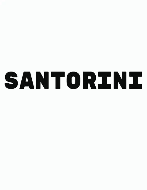 Santorini: Black and White Decorative Book to Stack Together on Coffee Tables, Bookshelves and Interior Design - Add Bookish Char - Paperback