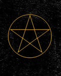 Grimoire: Pentagram Symbol Spell Book For Witches Mages Magick Practitioners And Beginners To Write Rituals And Ingredients - Bl - Paperback