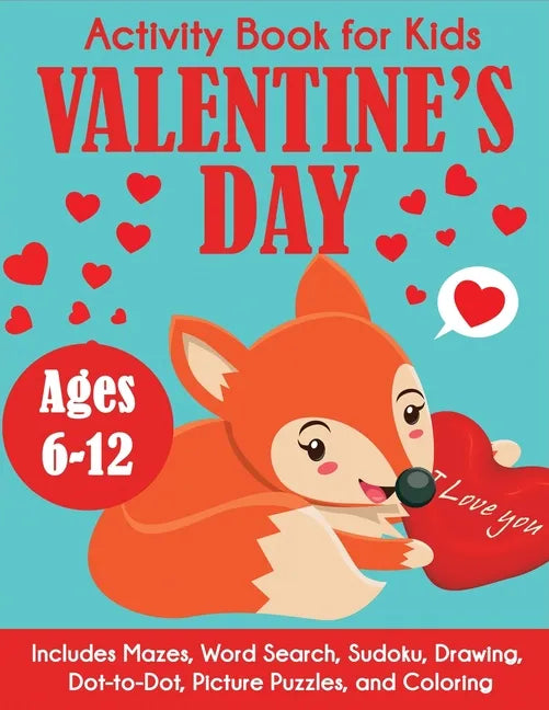 Valentine's Day Activity Book for Kids - Paperback