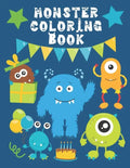Monster Coloring Book: Funny & Cute Little Monsters Easy Fun Color Pages For Kids - Paperback