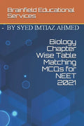 Biology Chapter Wise Table Matching MCQs for NEET 2021 - Paperback