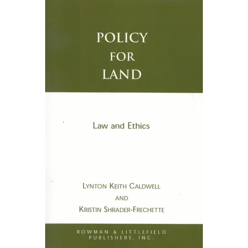 Policy for Land: Law and Ethics - Paperback