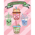 Kawaii coloring book: Super Cute Bubble Tea Coloring Book For Kids - Paperback