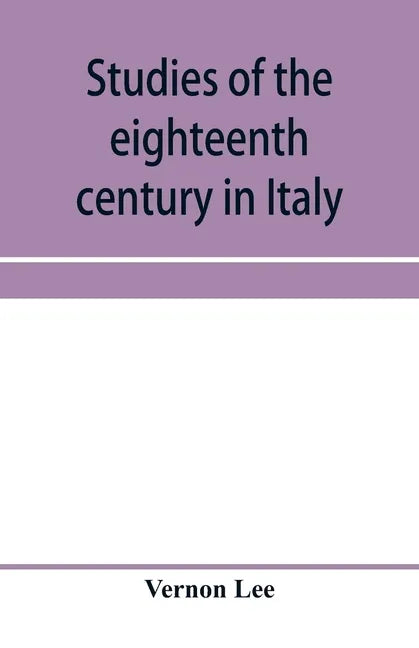 Studies of the eighteenth century in Italy - Paperback