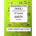 5th Grade WASHINGTON WASL, MATH, Test Prep: 2019: 5th Grade Washington Assessment of Student Learning MATH Test prep/study guide - Paperback