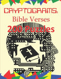 Cryptograms: Bible Verses: 200 Puzzles of Cryptograms of Bible Verses from the NIV - Paperback