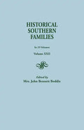 Historical Southern Families. in 23 Volumes. Volume XXII - Paperback