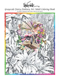 Sheila Wolk GRAY SCALE FAIRY- Fantasy Art Adult Coloring Book - Paperback