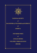 National Society of Daughters of Founders and Patriots of America Founders Index of Lineage Books Vol I-XXXX - Hardcover