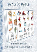 Beatrix Potter 99 Cliparts Book Part 4 ( Peter Rabbit ): Sticker, Icon, Clipart, Cliparts, download, Internet, Dropbox, Original, Children's books, ch - Paperback