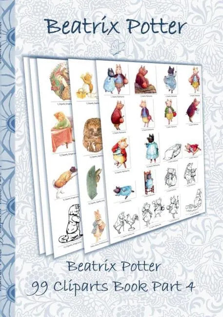 Beatrix Potter 99 Cliparts Book Part 4 ( Peter Rabbit ): Sticker, Icon, Clipart, Cliparts, download, Internet, Dropbox, Original, Children's books, ch - Paperback