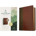 NLT Life Application Study Bible, Third Edition, Personal Size (Leatherlike, Brown/Mahogany, Indexed, Red Letter) - Imitation Leather