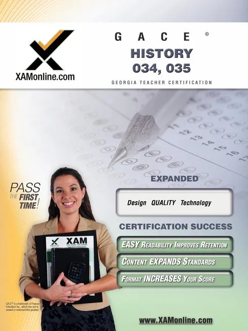 Gace History 034, 035 Teacher Certification Test Prep Study Guide - Paperback