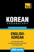 Korean vocabulary for English speakers - 3000 words - Paperback