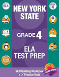 New York State Grade 4 Ela Test Prep: Workbook and 2 NY State Practice Tests: New York 4th Grade Ela Test Prep, 4th Grade Ela Test Prep New York, New - Paperback