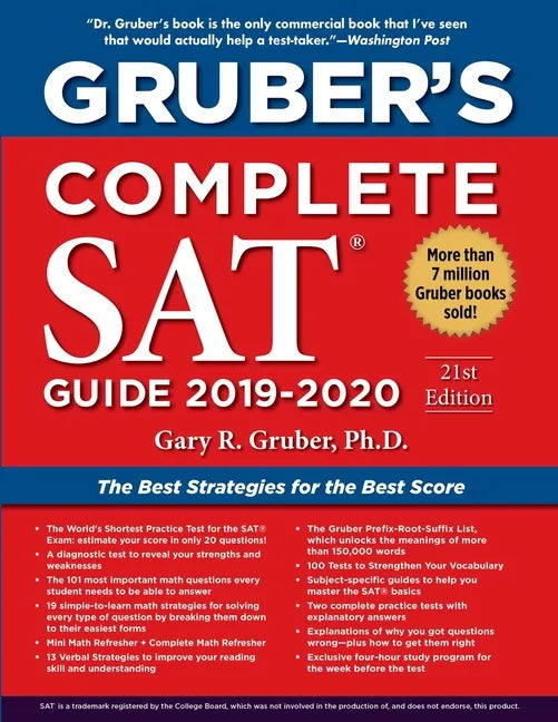 Gruber's Complete SAT Guide 2019-2020 - Paperback