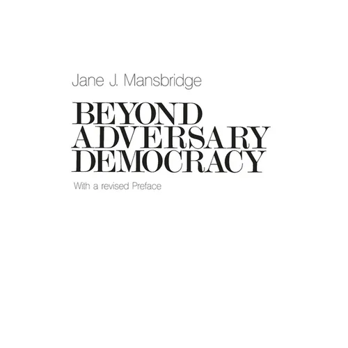 Beyond Adversary Democracy - Paperback