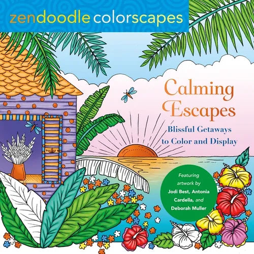 Zendoodle Colorscapes: Calming Escapes: Blissful Getaways to Color and Display - Paperback