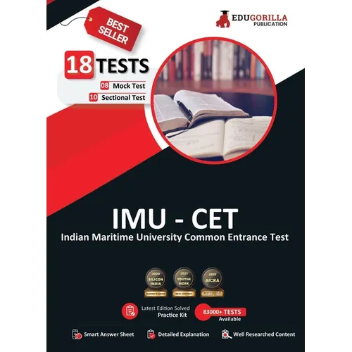 Imu CET 2023: Indian Maritime University Common Entrance Test - 8 Mock Tests and 10 Sectional Tests (2000 Solved Questions) with Free Access to Online - Paperback