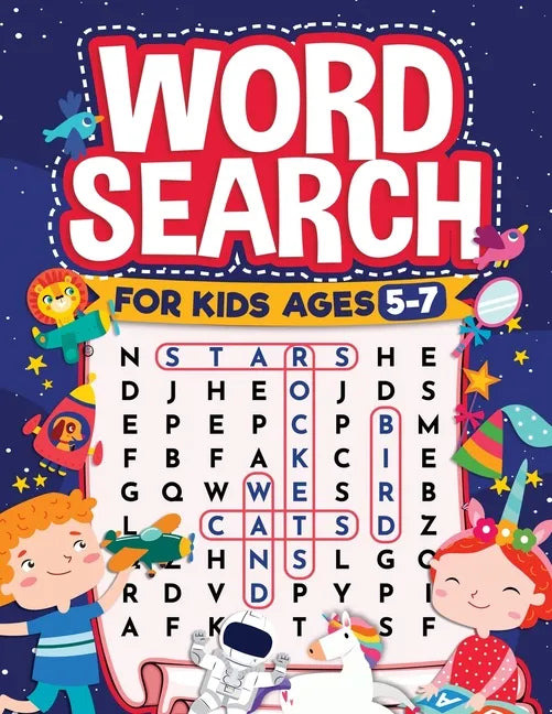 Word Search for Kids Ages 5-7: Fun Word Search for Clever Kids to Improve their Learning Skills and Practice Vocabulary: Great educational workbook w - Paperback