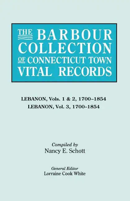 Barbour Collection of Connecticut Town Vital Records [Vol. 22] - Paperback