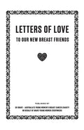 Letters of Love - to our new breast friends - Paperback