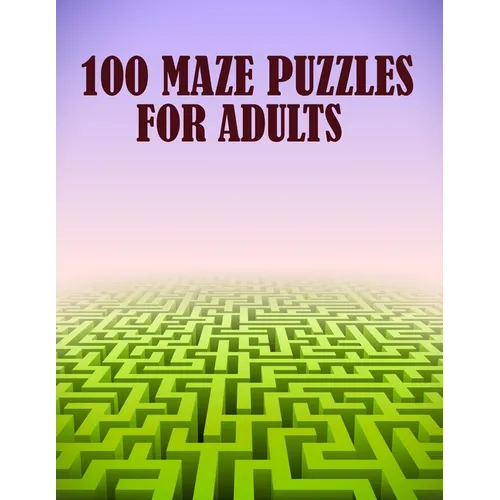 100 Maze Puzzles For Adults: A creative pig shaped maze book for mind relaxation with fun and more - Paperback