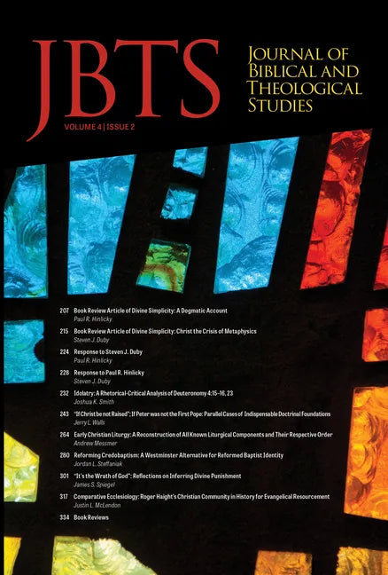 Journal of Biblical and Theological Studies, Issue 4.2 - Paperback