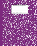 Marble Composition Notebook College Ruled: Purple Marble Notebooks, School Supplies, Notebooks for School - Paperback