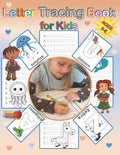 Letter Tracing Book for Kids Ages 5-6: Alphabet Handwriting Practice Workbook with Cute Animals - Paperback