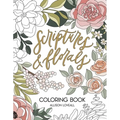 Scriptures and Florals Coloring Book - Paperback