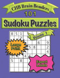 101 Sudoku Puzzles Volume 1 Large Print Expert Level: Easy to See, Difficult Challenge with Solutions - Paperback