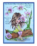 Lacy Sunshine's Rory's April Showers May Flowers Coloring Book Volume 36: Flowers, Sweet Big Eyed Girls, Floral Wreaths Inspirations - Paperback