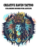 Creative Haven Tattoo Coloring Books for Adults: Featuring illustration, Tattoo Designs Such As Skulls, Wild Flower, and Various image, (8.5" x 11") - Paperback