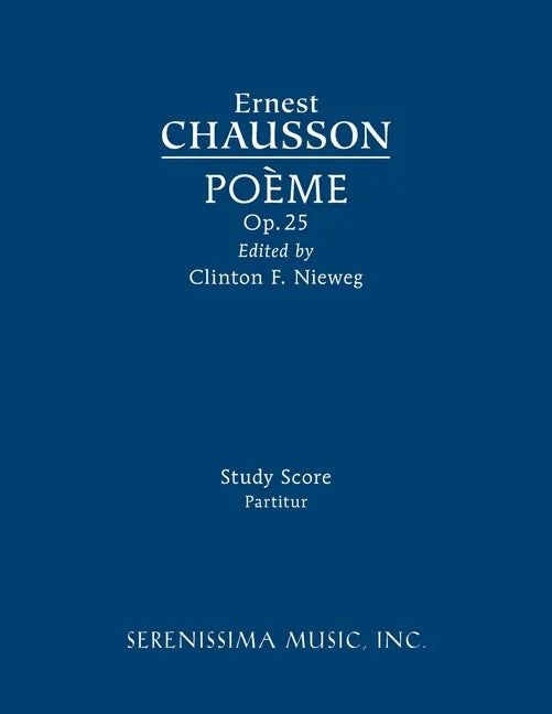 Poeme, Op.25: Study score - Paperback