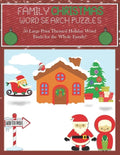 Family Christmas Word Search Puzzles: 50 Large Print Themed Holiday Word Finds for the Whole Family, 8.5 x 11 Fun, Adults and Kids with Bonus Coloring - Paperback