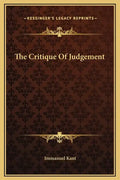 The Critique of Judgement - Hardcover