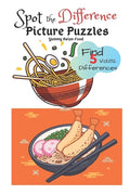 Spot the Difference Picture Puzzles "Yummy Asian Food " Find 5 Differences vol.82: Children Activities Book for Kids Age 3-8, Boys and Girls Activity - Paperback