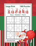 Large Print Sudoku - Christmas Edition - 180 Easy to Hard Puzzles: Large Print Sudoku Book for Adults - Book 1 - Paperback