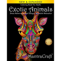 Coloring Book For Adults: Exotic Animals: Stress Relieving Animal Designs for Adults Relaxation - Paperback