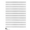 Musipack 3 Ring Filler No. 1 - 12-Stave Manuscript Paper Passantino Music Staff Paper 96 Pages - Paperback
