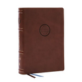 Life in Christ Bible: Discovering, Believing, and Rejoicing in Who God Says You Are (Nkjv, Brown Leathersoft, Red Letter, Comfort Print) - Imitation Leather