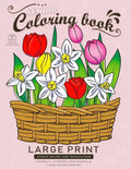 Senior Coloring book: Large Print Adults Coloring Book Flowers and Mandala Stress Relieving Unique Design - Paperback