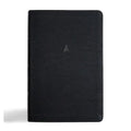 CSB Men's Daily Bible, Black Leathertouch, Indexed - Imitation Leather