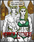Adult Coloring Book Horror Fitness: Triathlon Aliens - Paperback