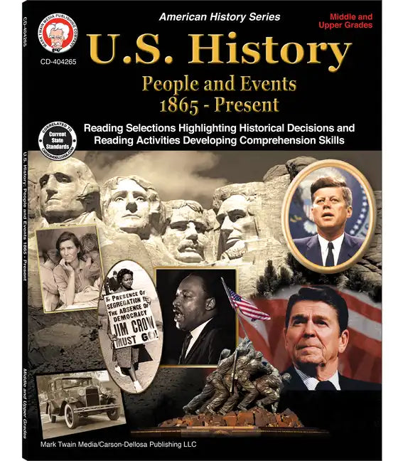 U.S. History, Grades 6 - 12: People and Events 1865-Present - Paperback