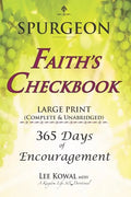 SPURGEON - FAITH'S CHECKBOOK LARGE PRINT (Complete & Unabridged): 365 Days of Encouragement - Paperback