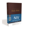 NIV, Pew and Worship Bible, Large Print, Hardcover, Burgundy - Hardcover